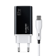 شاحن ELOROBY TC-57 بقوة 67W – USB-A وUSB-C مع كابل بيانات 1 متر-1085