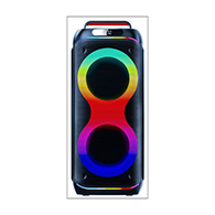 سماعة حفلات VOVO V-2855 دبل 8 بوصة – 50 وات بلوتوث مع ميكروفون لاسلكي-5733