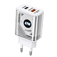 شاحن ELOROBY TC-87 بقوة 67W – USB-A + USB-C مع كابل 1 متر-8292