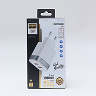 شاحن Eloroby TC51 سريع – بقدرة 5 أمبير، منفذي USB وشحن سريع لجهازين - 1087