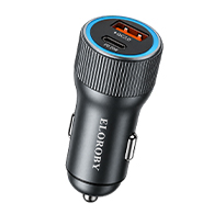 شاحن سيارة ELOROBY C-253 بقوة 52.5واط – (USB-C 30w وUSB-A QC 22.5W)-8294