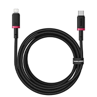 كابل Baseus Type-C إلى Lightning بقوة 20W PD بطول 1 متر – نايلون مضفر للشحن السريع
