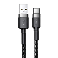 كابل Baseus Cafule CATKLF-BG1 من USB-A إلى USB-C لشحن سريع 3A بطول 1 متر-7885