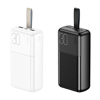 باور بنك XO PR199 بسعة 30000mAh – أبيض- 2100