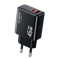 راس شاحن ELOROBY TC-101 بقوة 45W بمنفذ USB-C مع Super VOOC وشحن سريع-8293