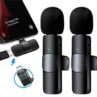 ميكروفون لاسلكي مزدوج K9 – تشغيل فوري بدون تطبيق –1284