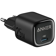 شاحن حائط أنكر 25 وات أسود مدمج | A2656L11 - 3032