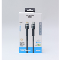 كابل ELOROBY Lightning CC-52 شحن فائق السرعة 35W بطول 1 متر – 1055
