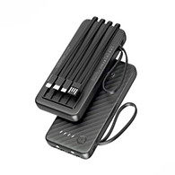 باور بانك Earldom PB69 سعة 10000mAh مع كابلات مدمجة (4×1)-7471
