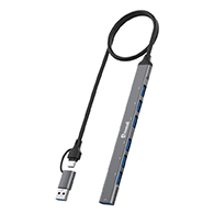محول ST-UCA9702 بـ7 منافذ USB (منفذ USB 3.0 واحد + 6 منافذ USB 2.0)- 3209