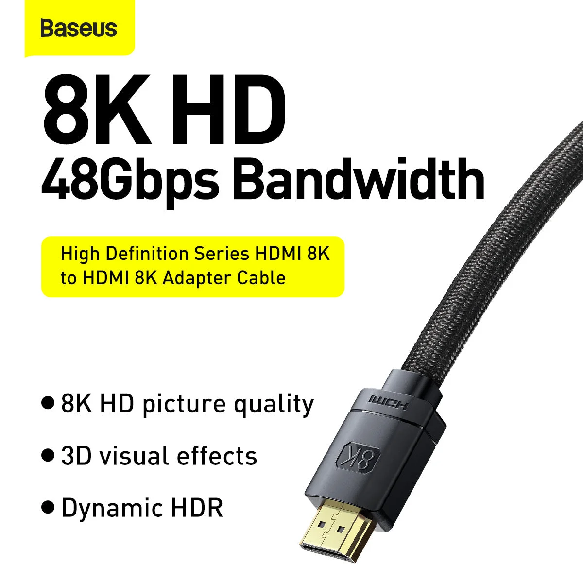 كابل HDMI 8K من Baseus High Definition Series-6120